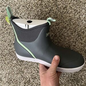 Womens Gray and Green Xtratuf Deck Boots